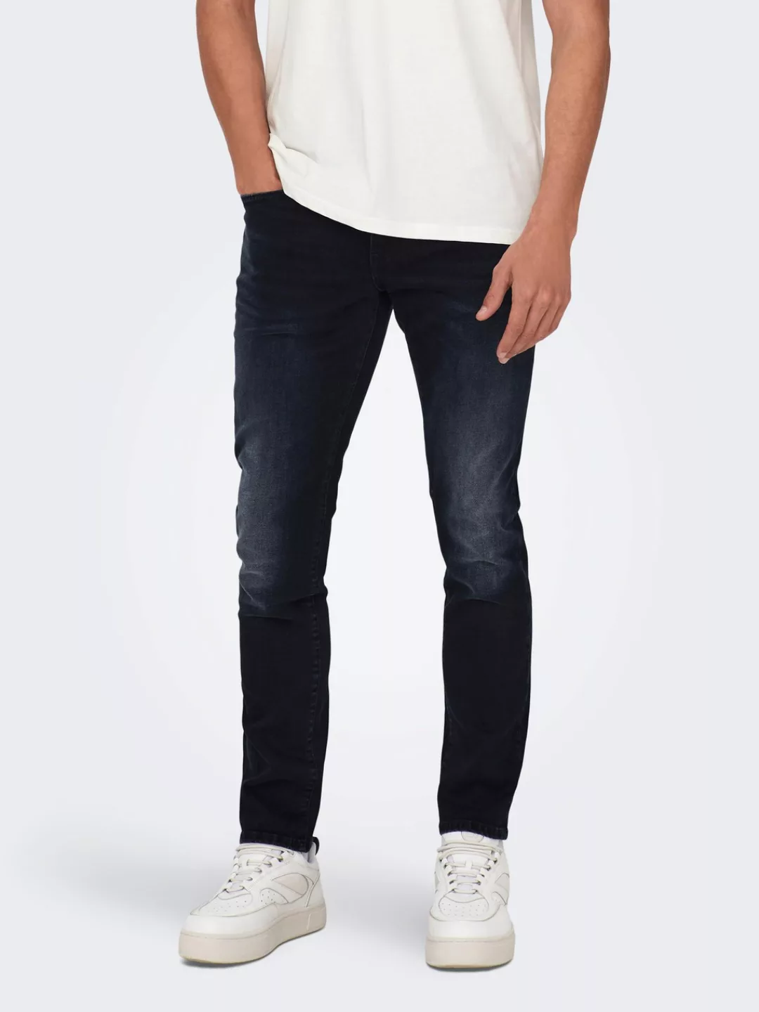 Only & Sons Herren Jeans ONSLOOM SLIM 6921 - Slim Fit - Blau - Blue Black D günstig online kaufen