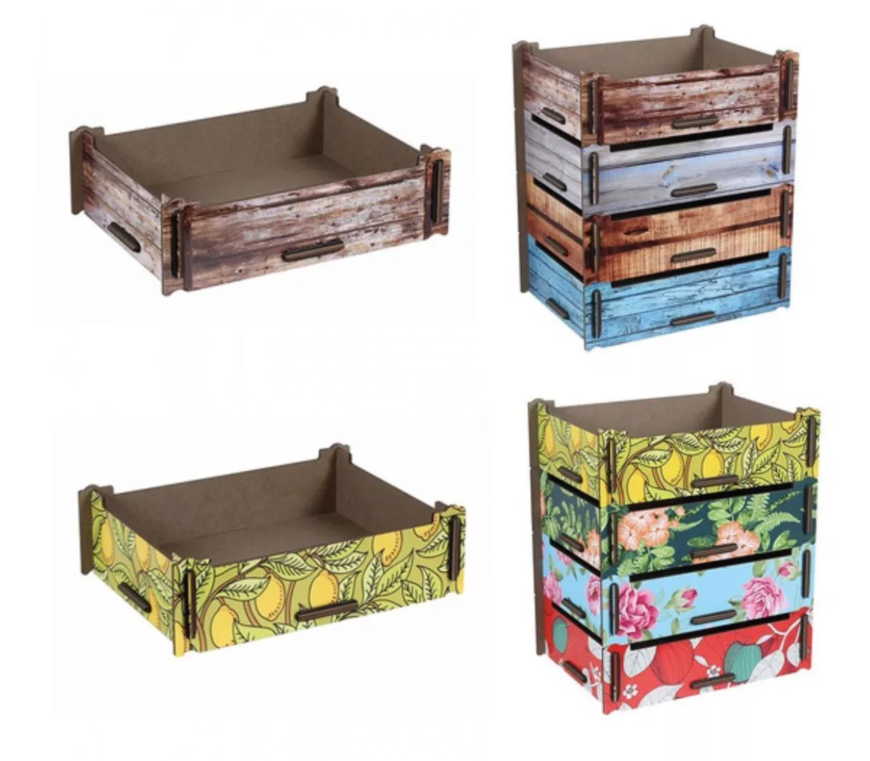 Aufbewahrungsbox Aus Holz - Schachtel Holzkiste Holzbox Kiste 24,5 x 18,5 C günstig online kaufen