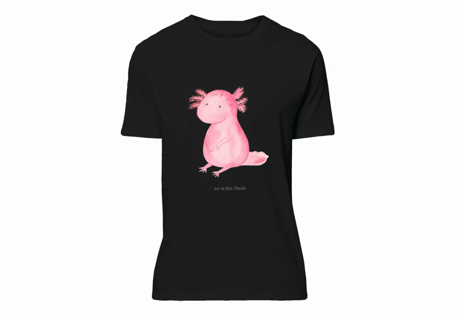 Mr. & Mrs. Panda T-Shirt Axolotl - Schwarz - Geschenk, Lebensweisheit, Schl günstig online kaufen