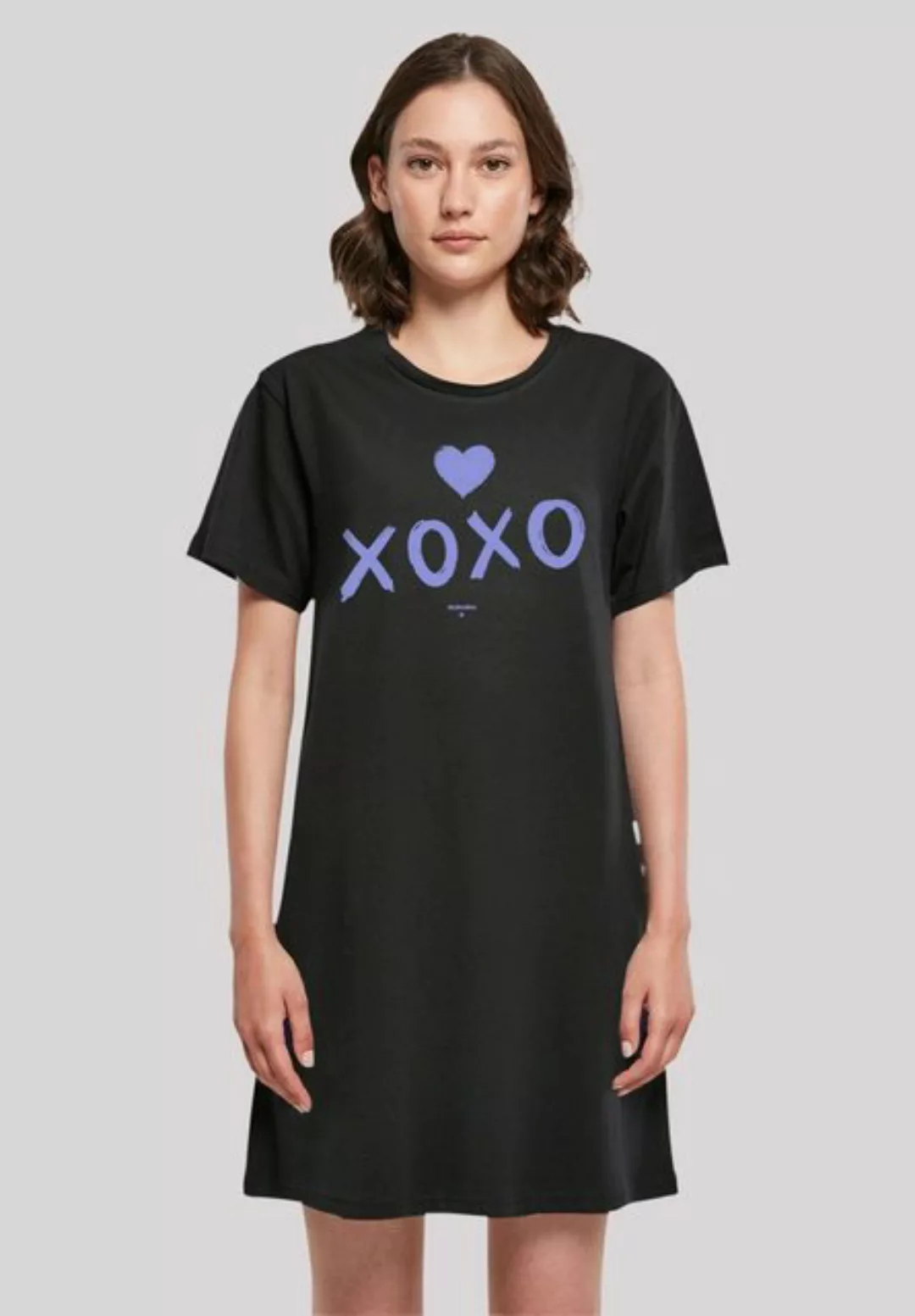 F4NT4STIC Shirtkleid Valentinstag xoxo Damen T-Shirt Kleid Print günstig online kaufen