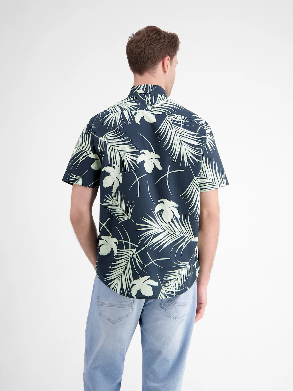 LERROS Kurzarmhemd mit All-Over Print günstig online kaufen