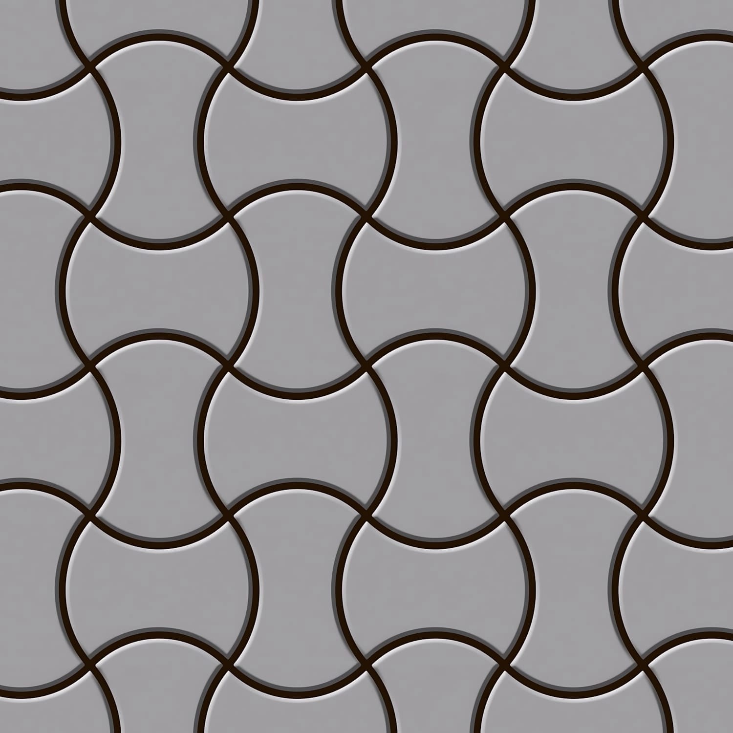 ALLOY Mosaik Fliese Massiv Metall Edelstahl Marine Gebürstet Grau 1,6mm Inf günstig online kaufen
