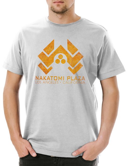 Urban Backwoods Print-Shirt Nakatomi Plaza Sign Herren T-Shirt Shirt Stirb günstig online kaufen