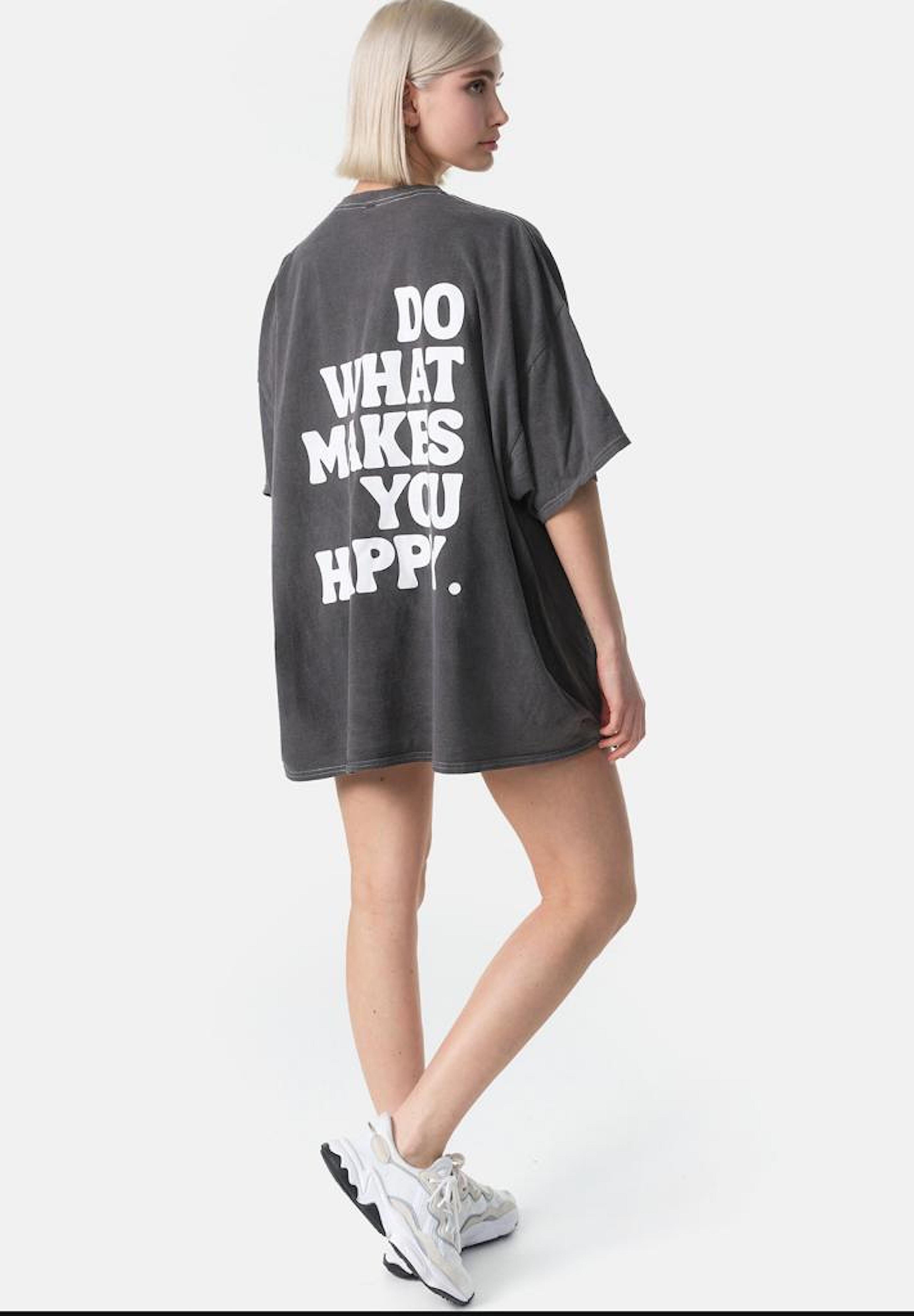 Worldclassca T-Shirt Worldclassca Oversized Print "HAPPY" günstig online kaufen