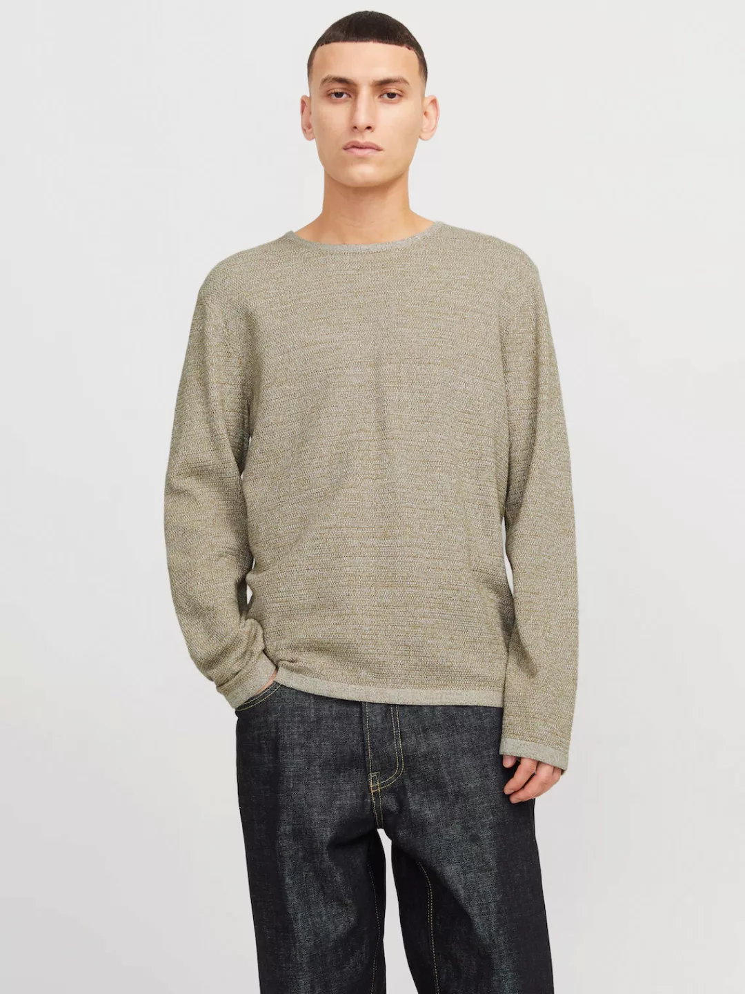 Jack & Jones Rundhalspullover "JJEGEORGE KNIT CREW NECK NOOS", in Strick Op günstig online kaufen