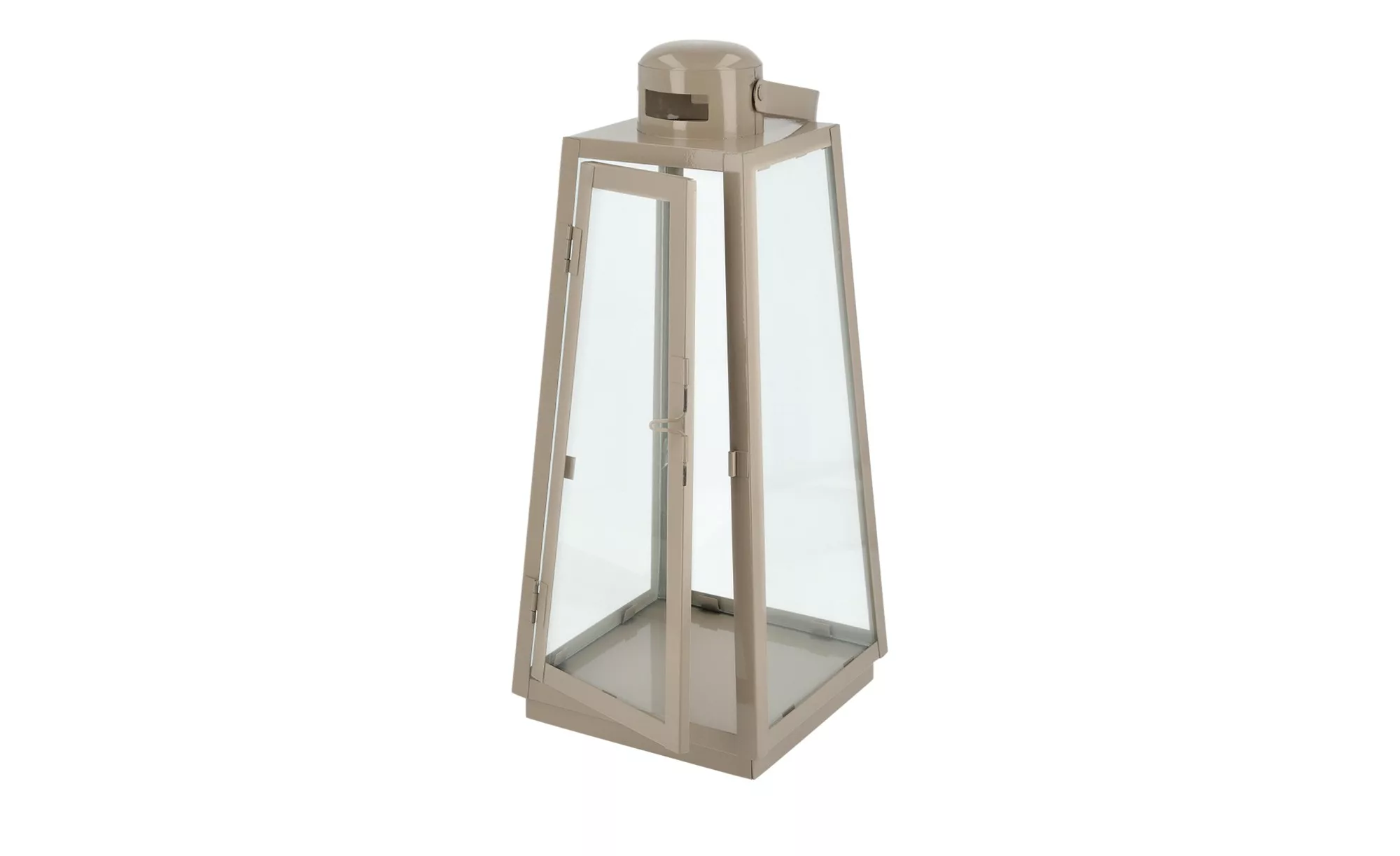 Laterne ¦ beige ¦ Glas, Metall ¦ Maße (cm): B: 16,2 H: 38,5 T: 16,2 Accesso günstig online kaufen