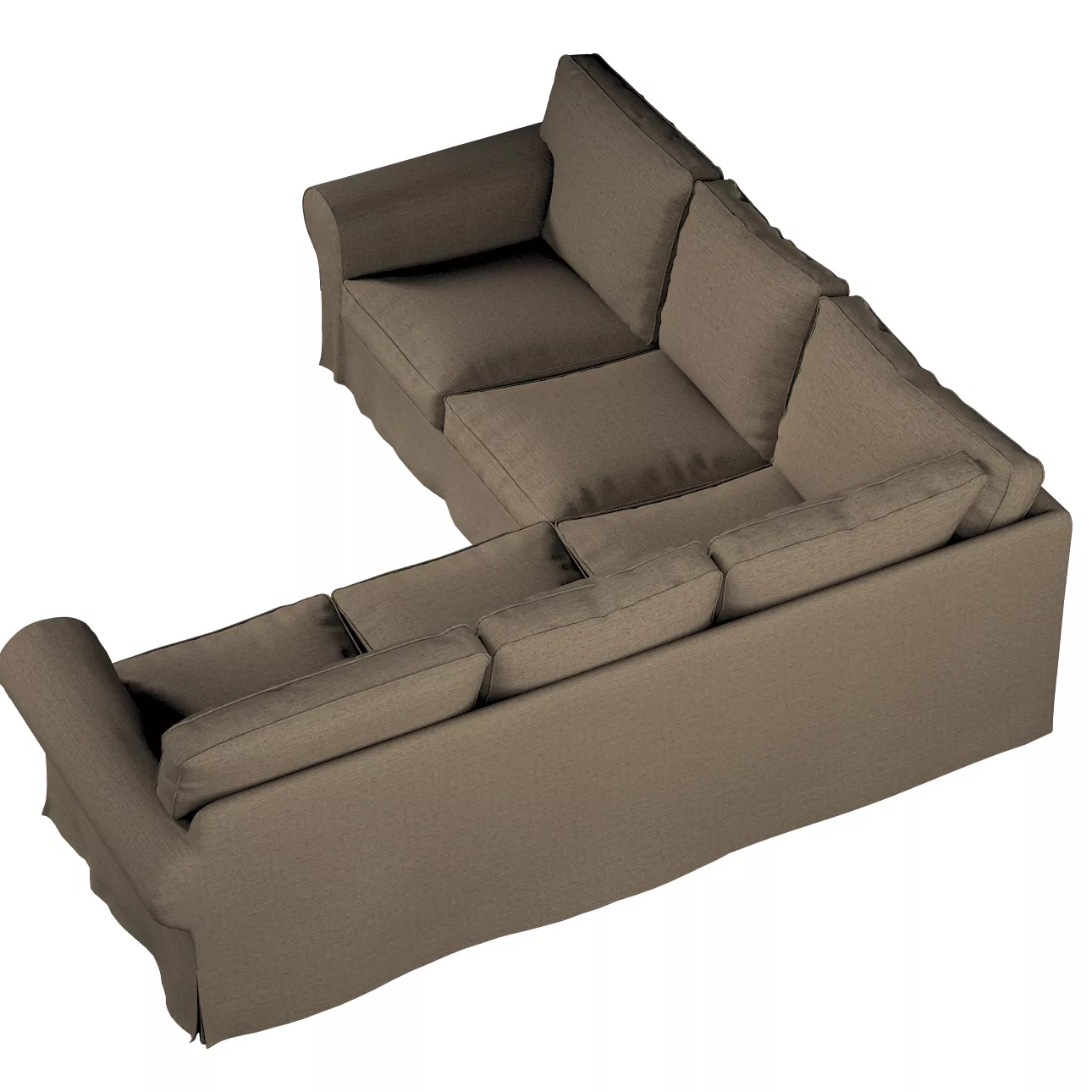 Bezug für Ektorp Ecksofa, beige, Sofahusse für Ektorp Ecksofa, Madrid (162- günstig online kaufen