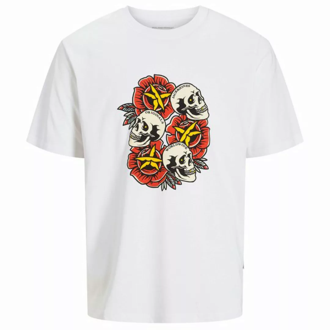 Jack & Jones Rundhalsshirt Jack&Jones T-Shirt XXL JORANATOMY SKULL weiß günstig online kaufen