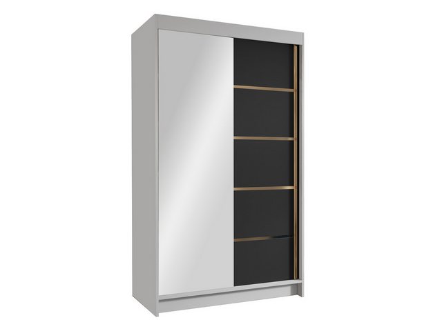 MIRJAN24 Kleiderschrank Vigo III (mit zwei Schwebetüren) 100x58x215 cm, Fro günstig online kaufen