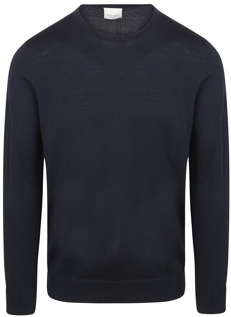 Profuomo Pullover Merinowolle Navy  - Größe XXL günstig online kaufen