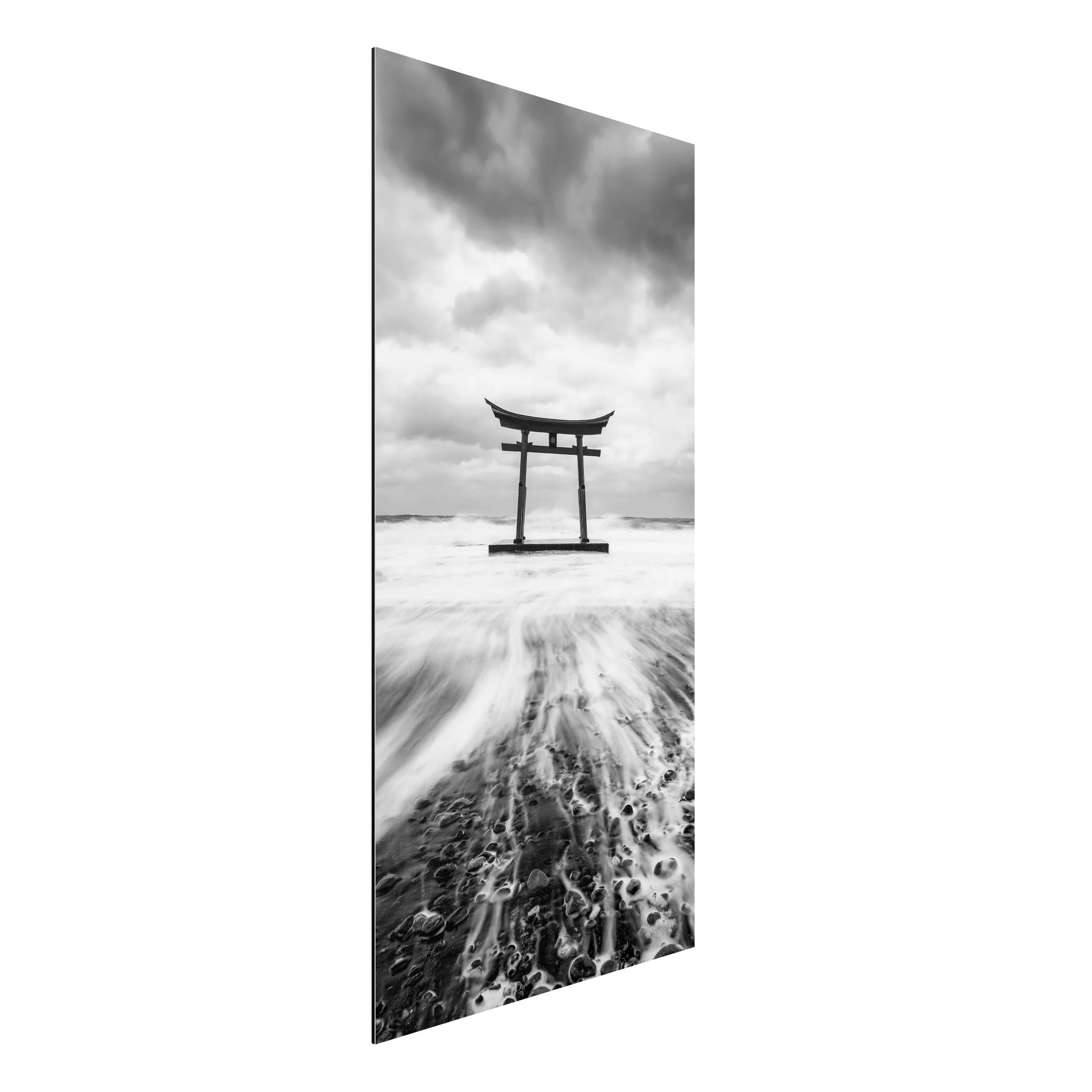 Alu-Dibond Bild Japanisches Torii im Meer günstig online kaufen