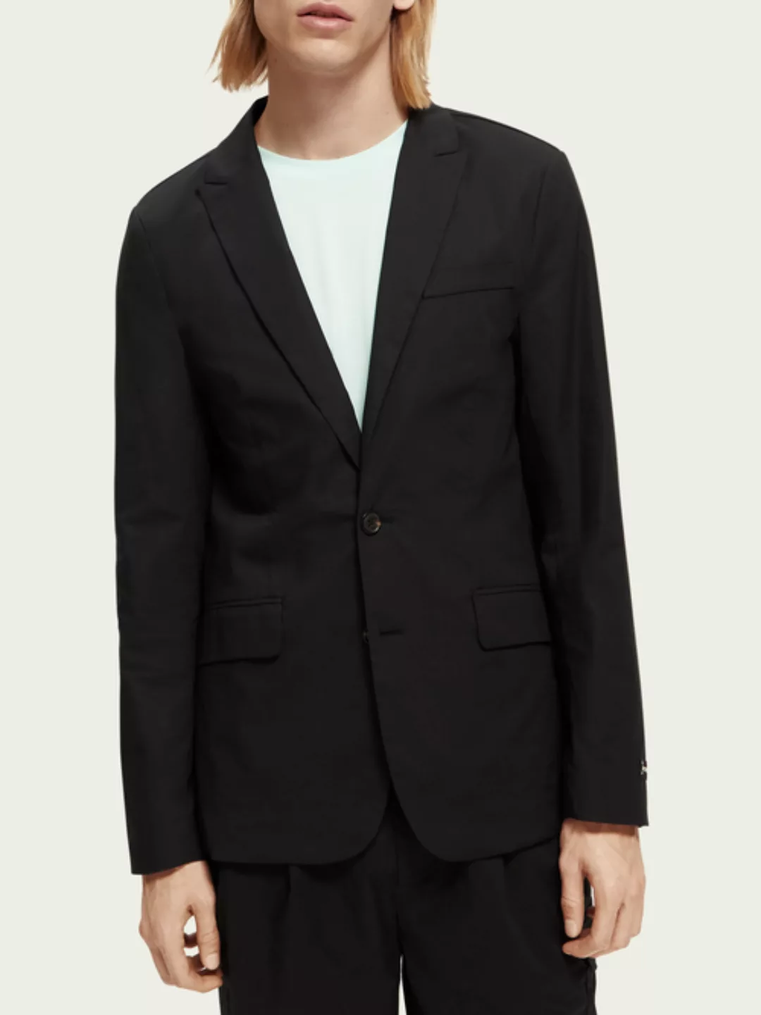 Scotch & Soda Leichter einreihiger Blazer aus Bio-Baumwolle günstig online kaufen