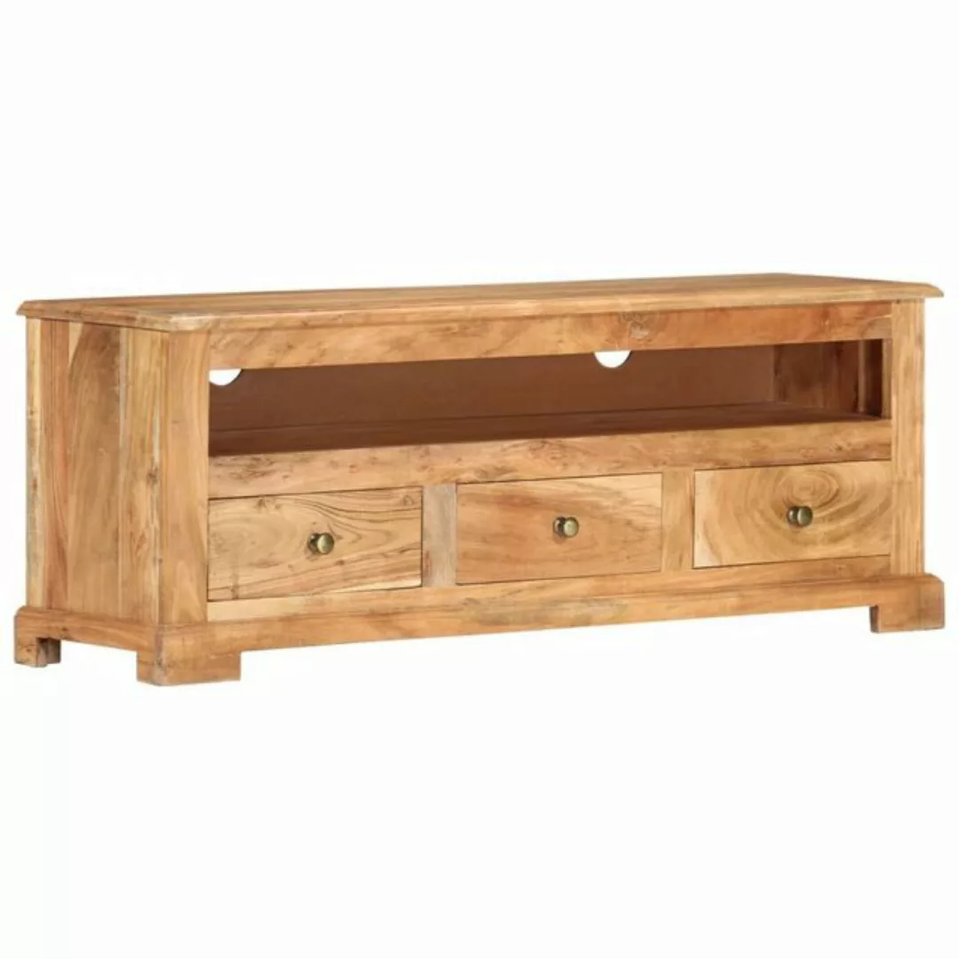 furnicato TV-Schrank Massivholz Akazie 110x30x40 cm Braun günstig online kaufen