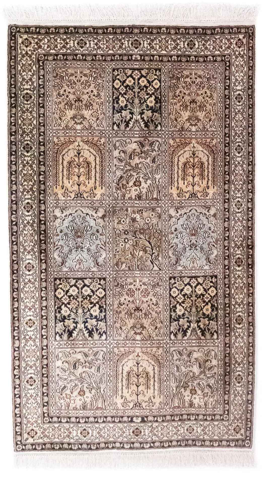 morgenland Teppich »Kaschmir Seide Teppich handgeknüpft mehrfarbig«, rechte günstig online kaufen