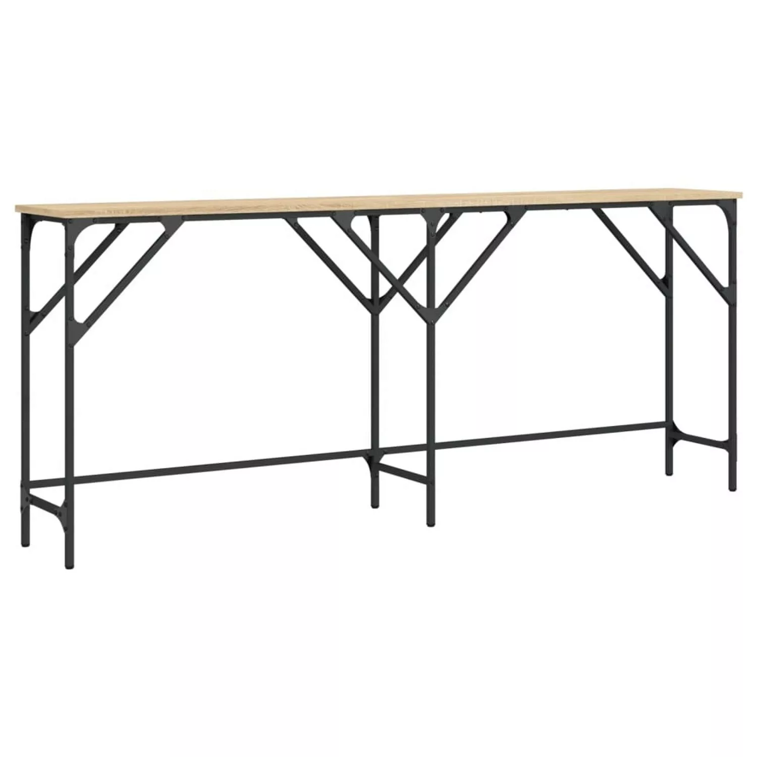 vidaXL Konsolentisch Sonoma-Eiche 180x29x75 cm Holzwerkstoff günstig online kaufen