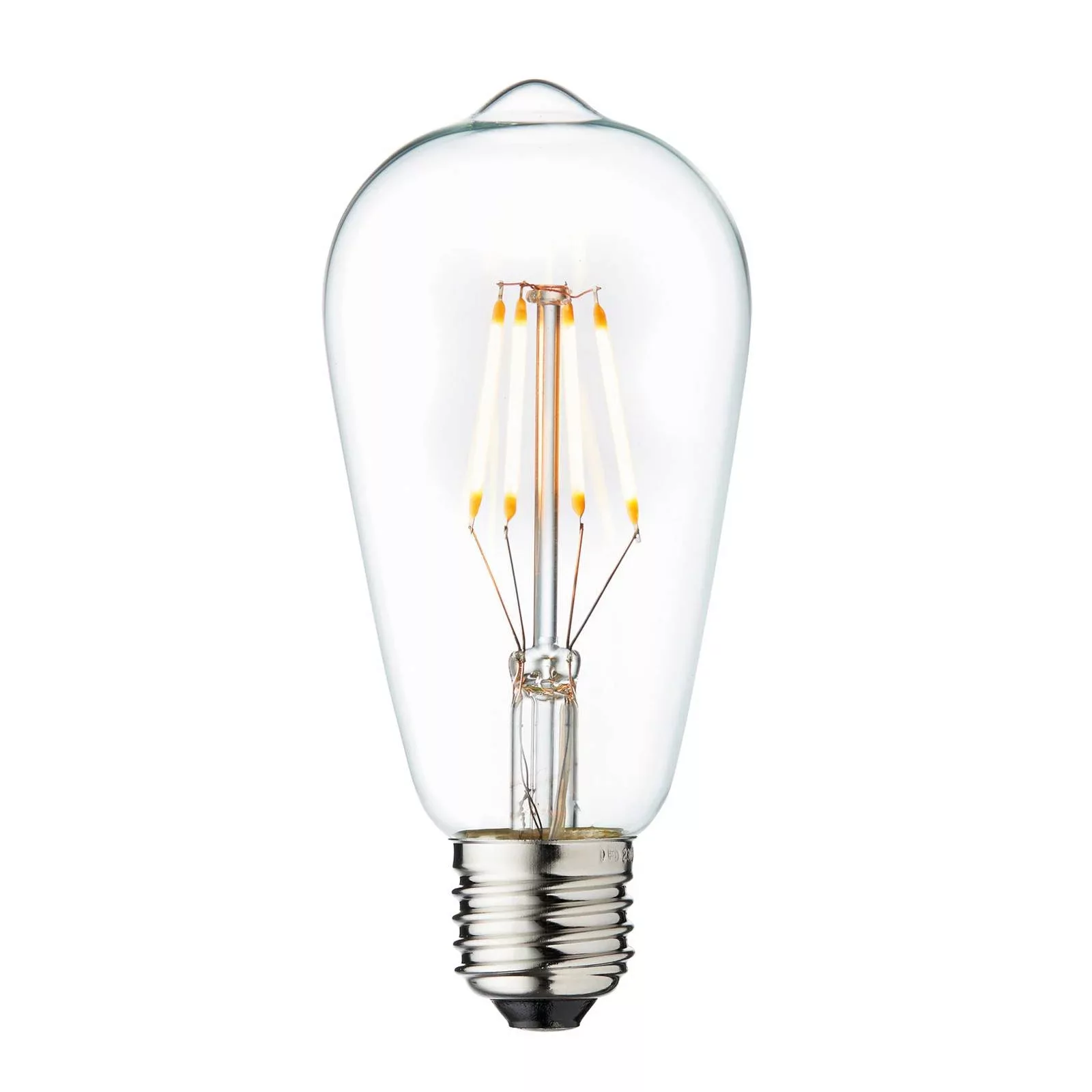 LED-Leuchtmittel Vintage, E27, 3,5 W, 2.200 K, klar, dimmbar günstig online kaufen