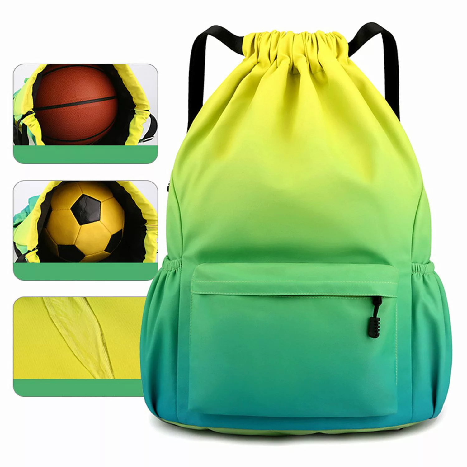 RWEUOQ Balltasche Basketballtasche mit großem Fassungsvermögen,Kordelzugbeu günstig online kaufen