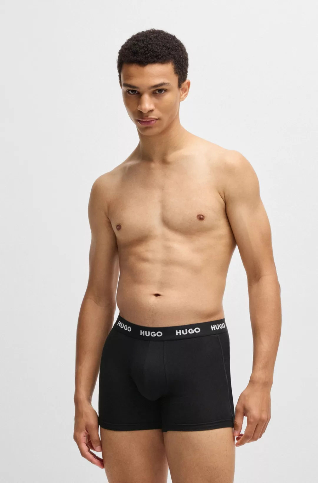 HUGO Underwear Boxer "BOXERBR TRIPLET PACK", (3 St.), mit HUGO Logo-Elastik günstig online kaufen