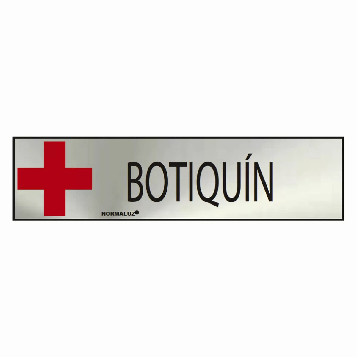 Schild Normaluz Botiquín Edelstahl (5 X 20 Cm) günstig online kaufen