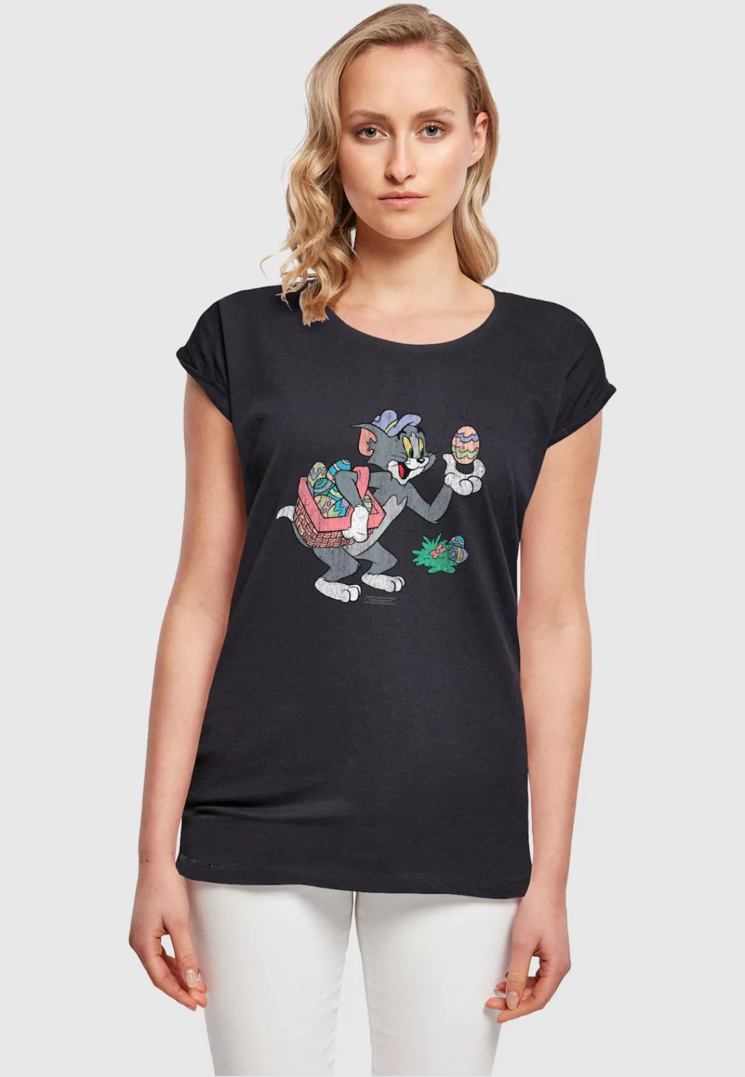 ABSOLUTE CULT T-Shirt "ABSOLUTE CULT Damen Ladies Tom and Jerry - Tom Egg H günstig online kaufen