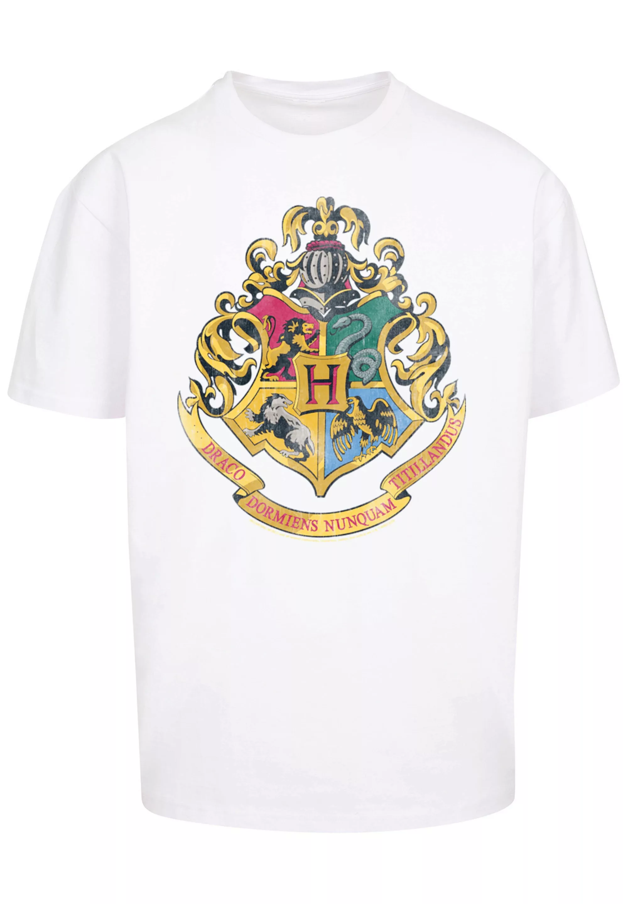 F4NT4STIC T-Shirt "Harry Potter Distressed Hogwarts Crest", Print günstig online kaufen