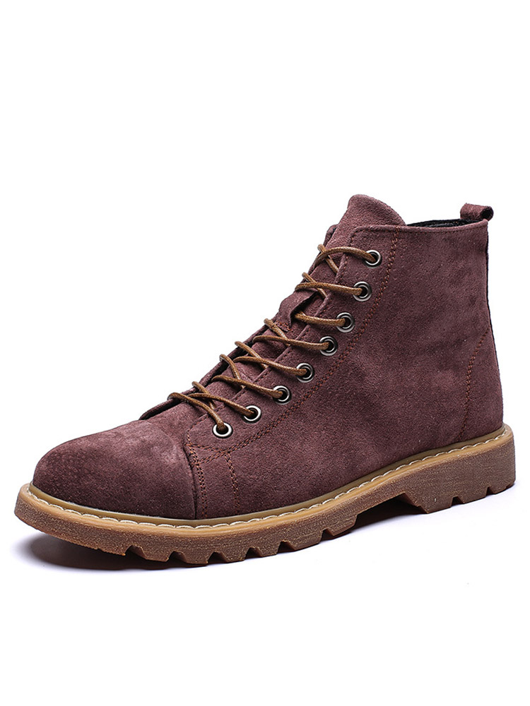 Herren British Style Vintage Zehenkappe Outdoor Rutschfeste Knöchel Stiefel günstig online kaufen