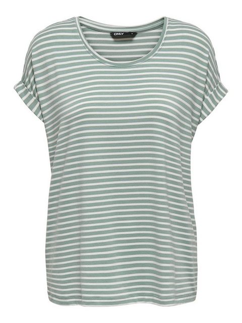 Only Damen Kurzarm T-Shirt ONLMOSTER STRIPE günstig online kaufen