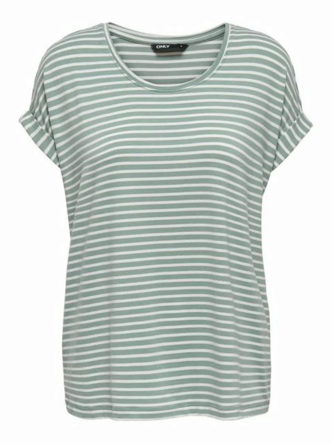 Only Damen Kurzarm T-Shirt ONLMOSTER STRIPE günstig online kaufen