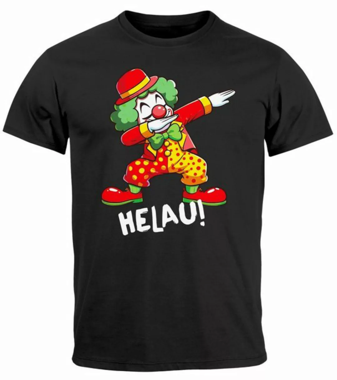 MoonWorks Print-Shirt Herren T-Shirt Fasching Karneval Dabbing Clown Kostüm günstig online kaufen