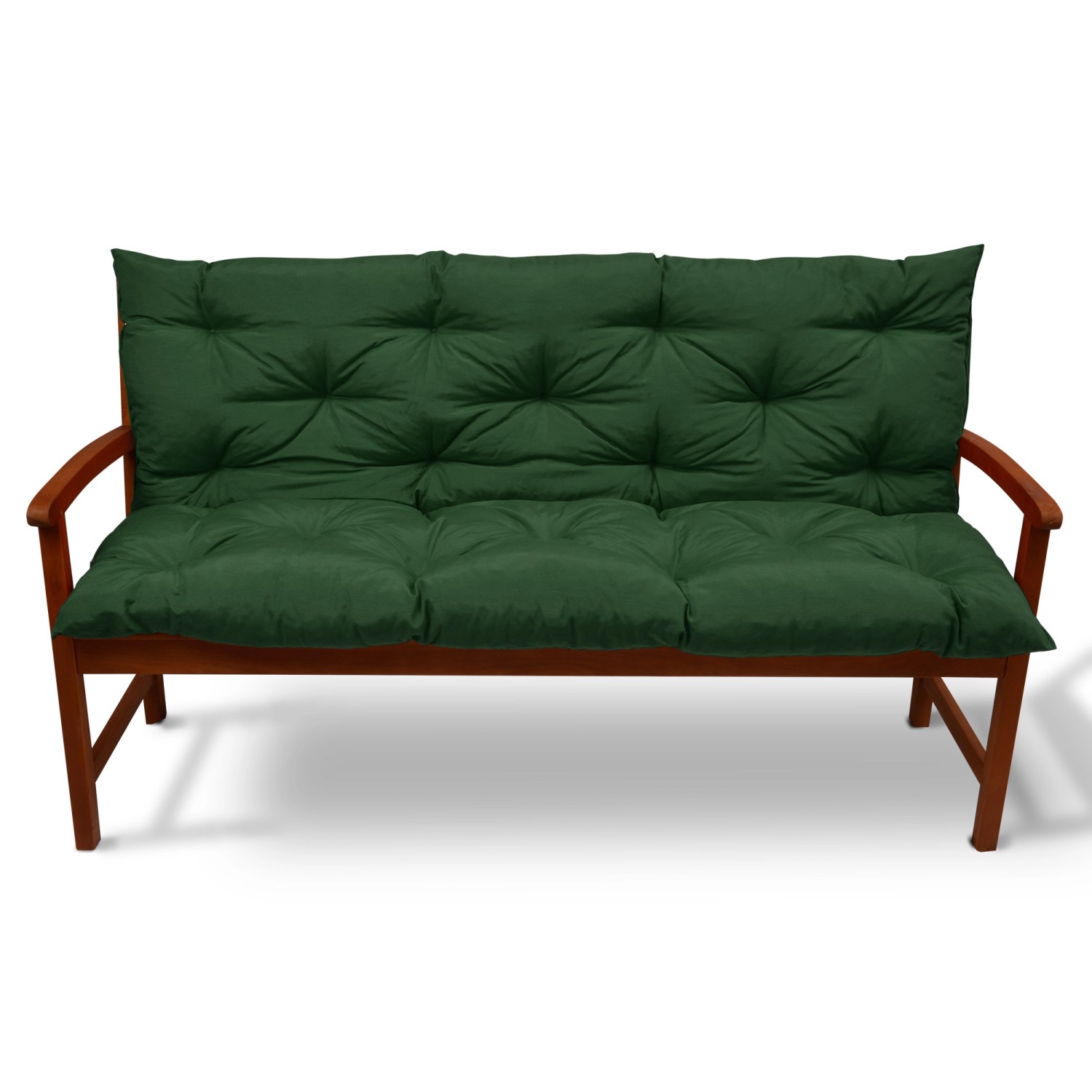Beautissu Flair BR Bankauflage 150x50cm Dunkelgrün günstig online kaufen