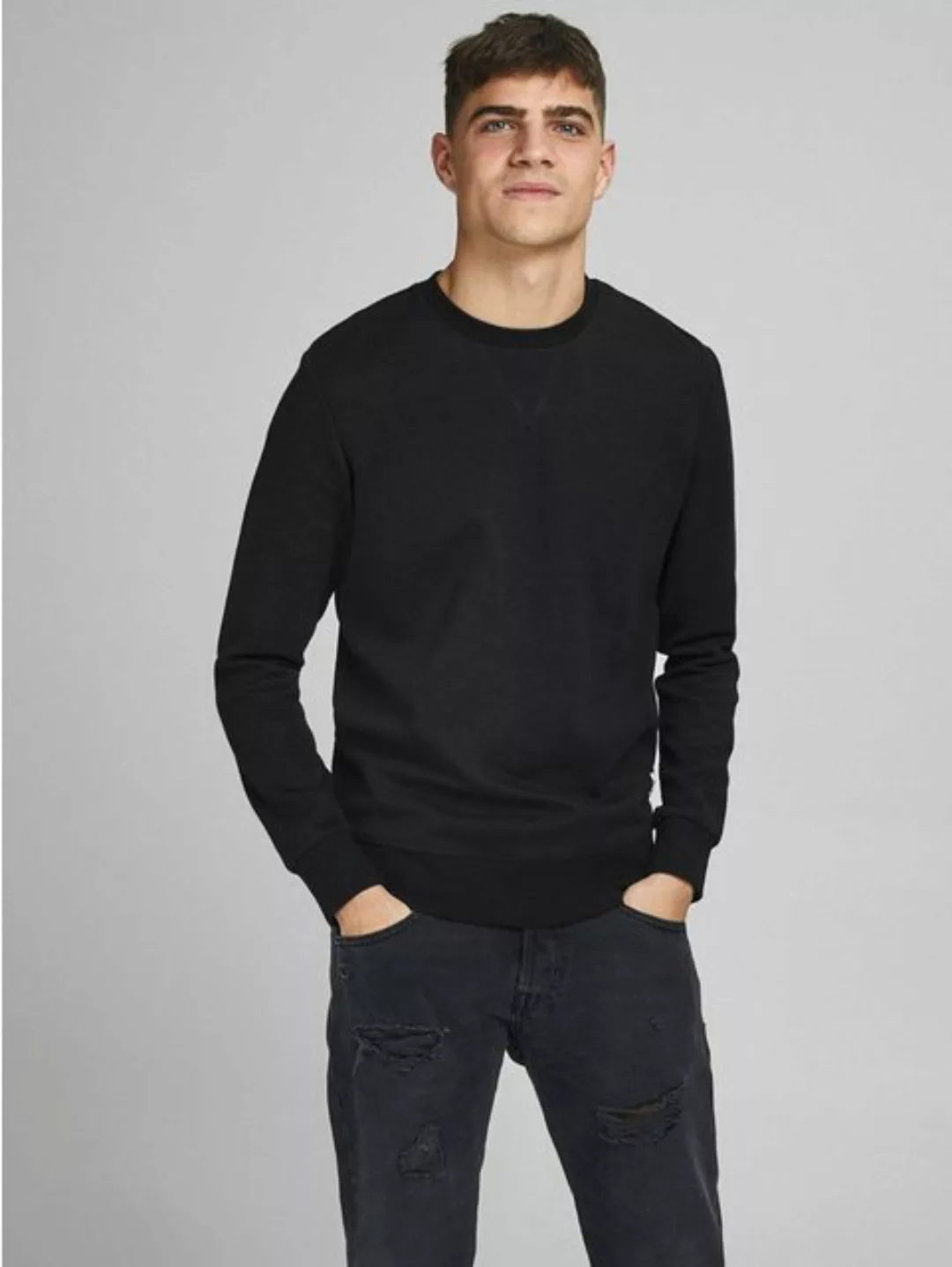 Jack & Jones Herren Sweatshirt JJEBASIC SWEAT CREW NECK günstig online kaufen