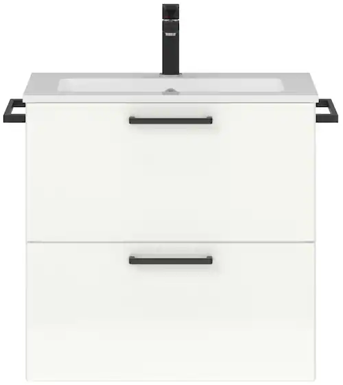 nobilia® Waschtisch-Set »Tolvina«, (1 St., vormontiert, mit Soft-Close), Ho günstig online kaufen