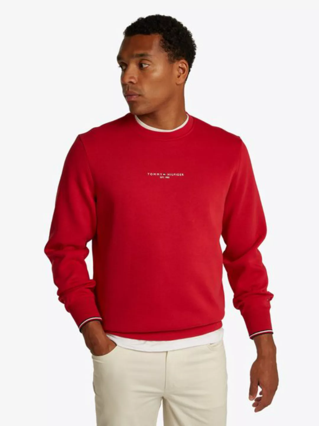 Tommy Hilfiger Sweatshirt SMALL TOMMY LOGO CREWNECK günstig online kaufen