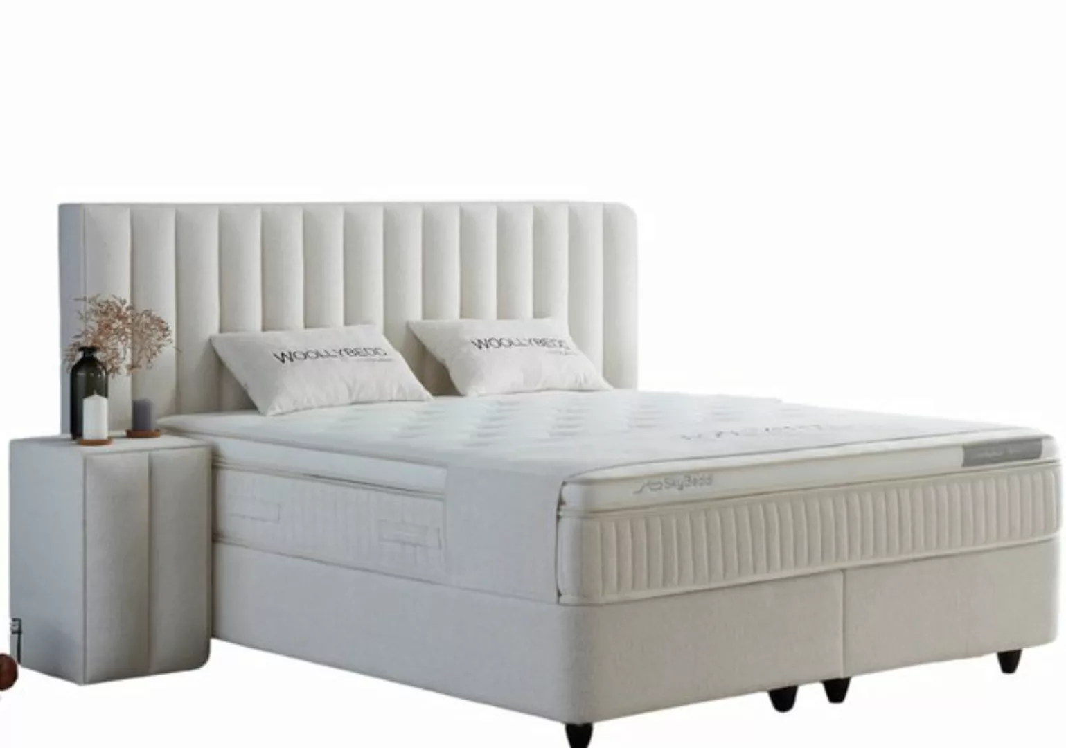 Villa Möbel Polsterbett Dolce BETT SET (Bett Set, 4-tlg., Bett Set aus Bett günstig online kaufen