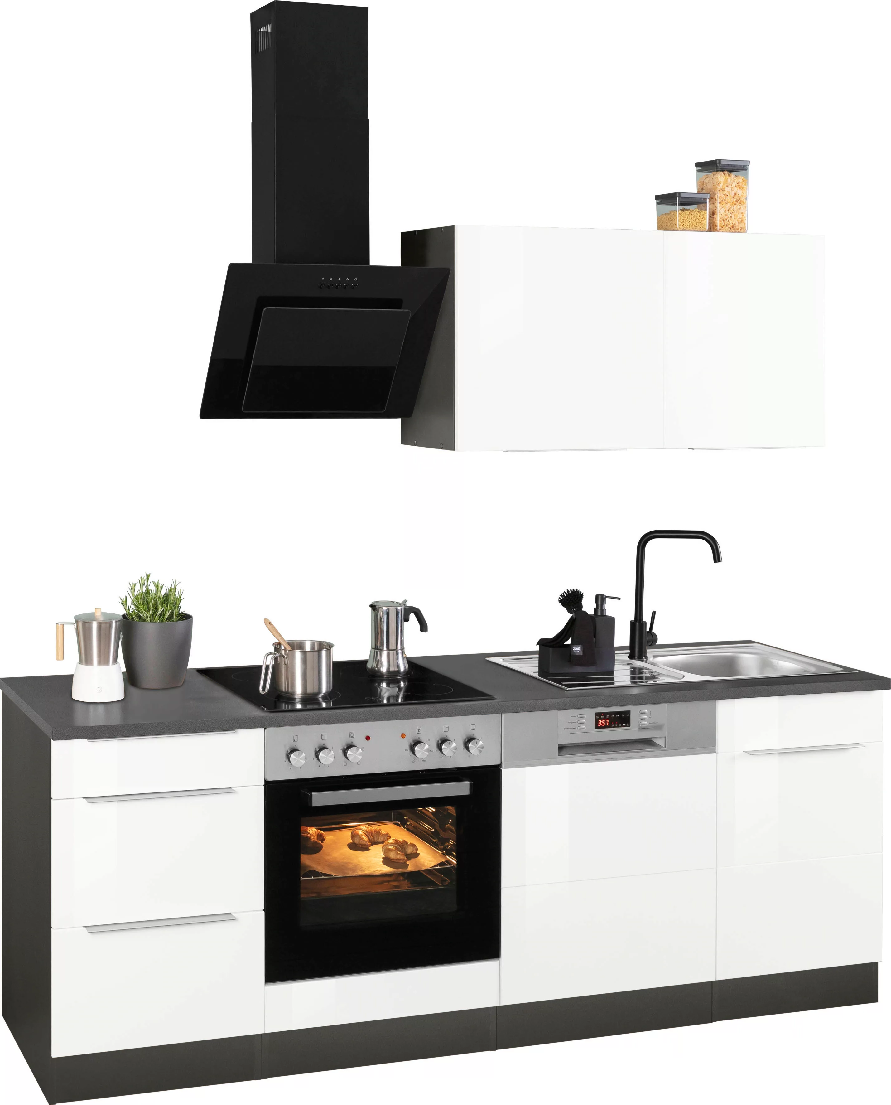 KOCHSTATION Küchenzeile "KS-Brindisi", ohne Geräte, Breite 220 cm günstig online kaufen