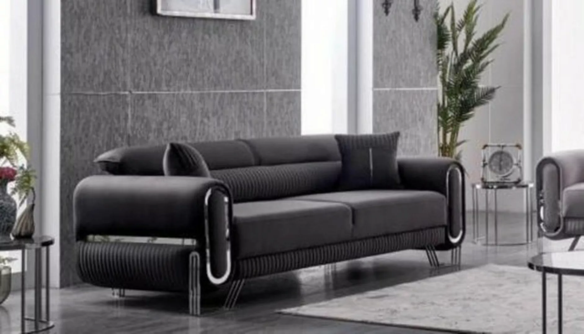 JVmoebel 3-Sitzer Sofa 3 Sitz Wohnzimmer Polster Textil Möbel Modern Couch günstig online kaufen