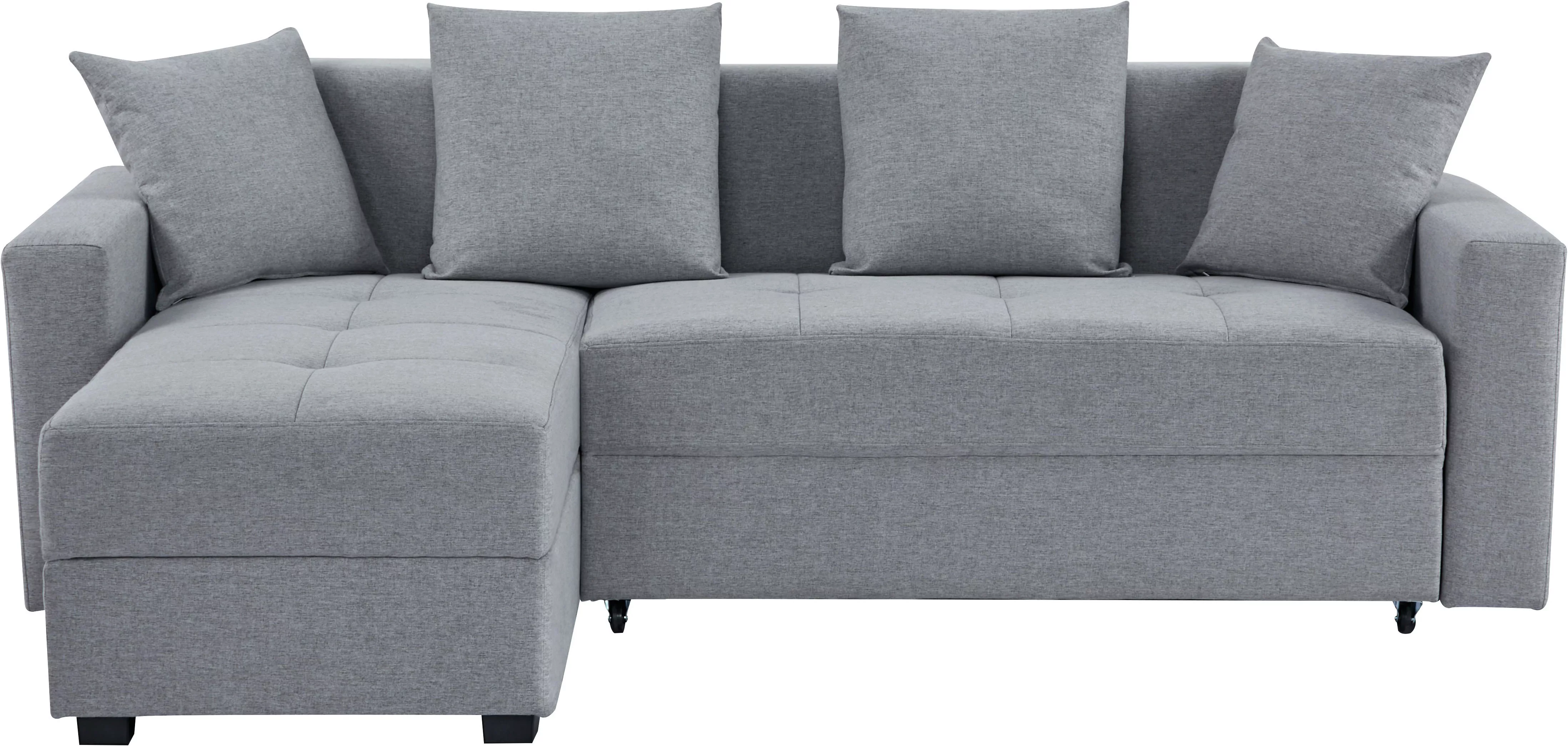 INOSIGN Ecksofa »KILLAM, 217 cm, L-Form, mit Schlaffunktion u. Bettkasten«, günstig online kaufen