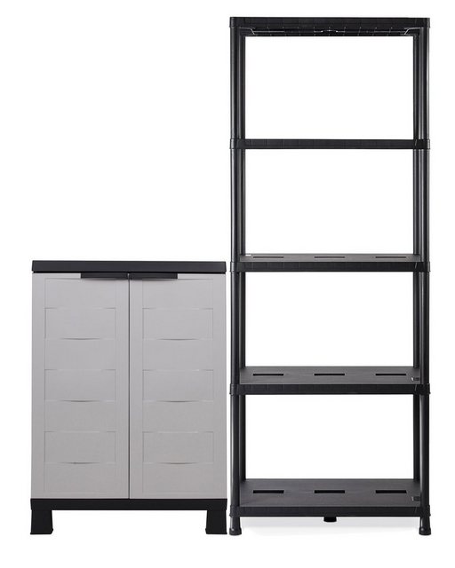 ONDIS24 Mehrzweckschrank-Set Kunststoffschrank Prestige, Steckregal 71 x 35 günstig online kaufen