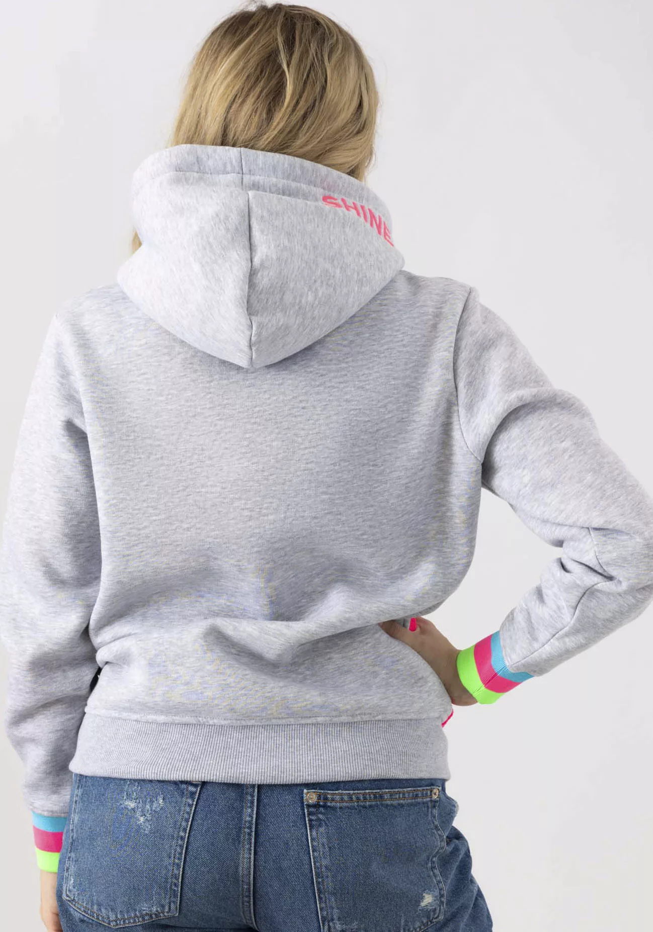 Zwillingsherz Hoodie "Always Happy", mit Smiley Aufdruck aus Frottee und Ne günstig online kaufen