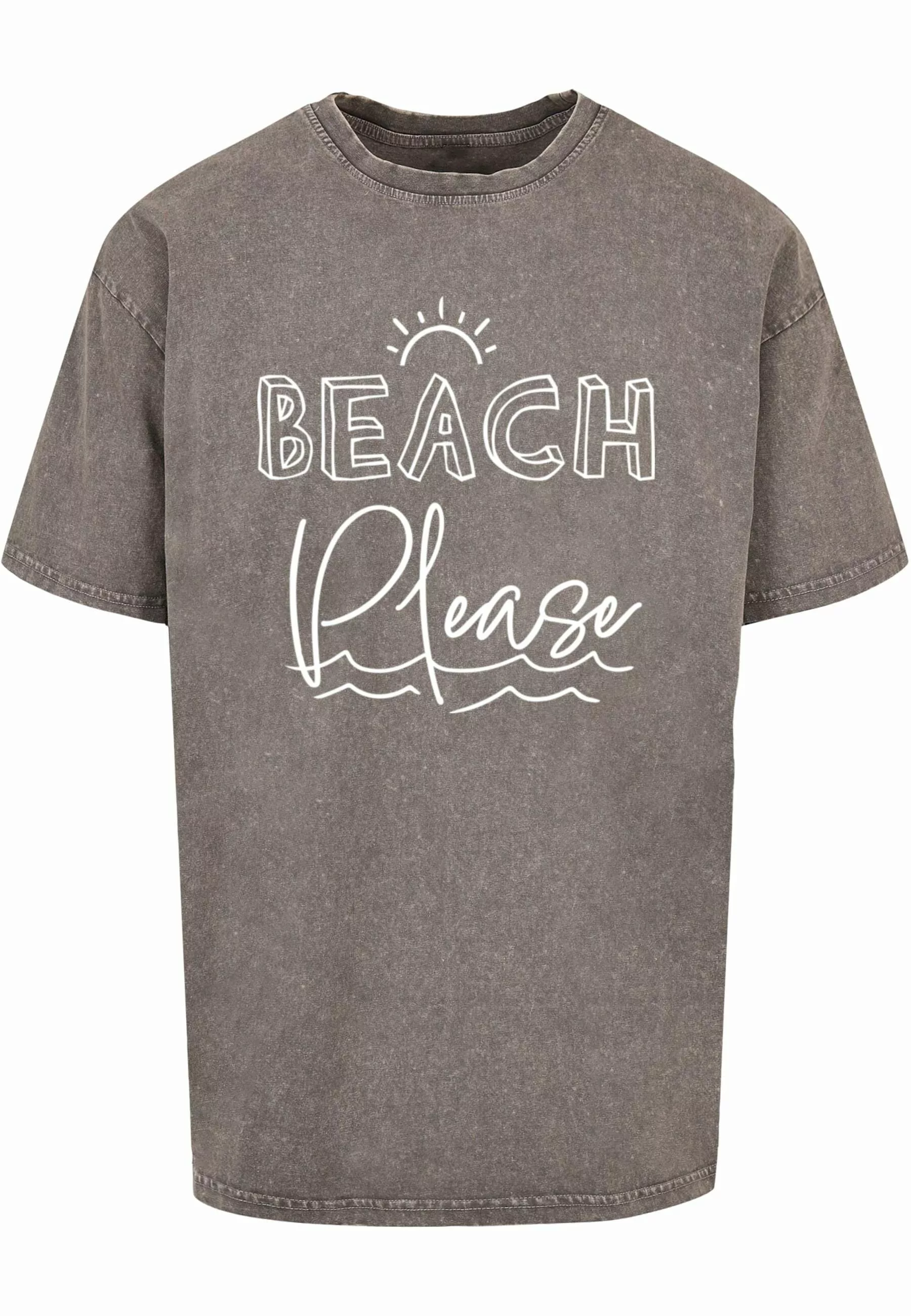 Merchcode T-Shirt "Merchcode Herren Beach Please Acid Washed Heavy Oversize günstig online kaufen