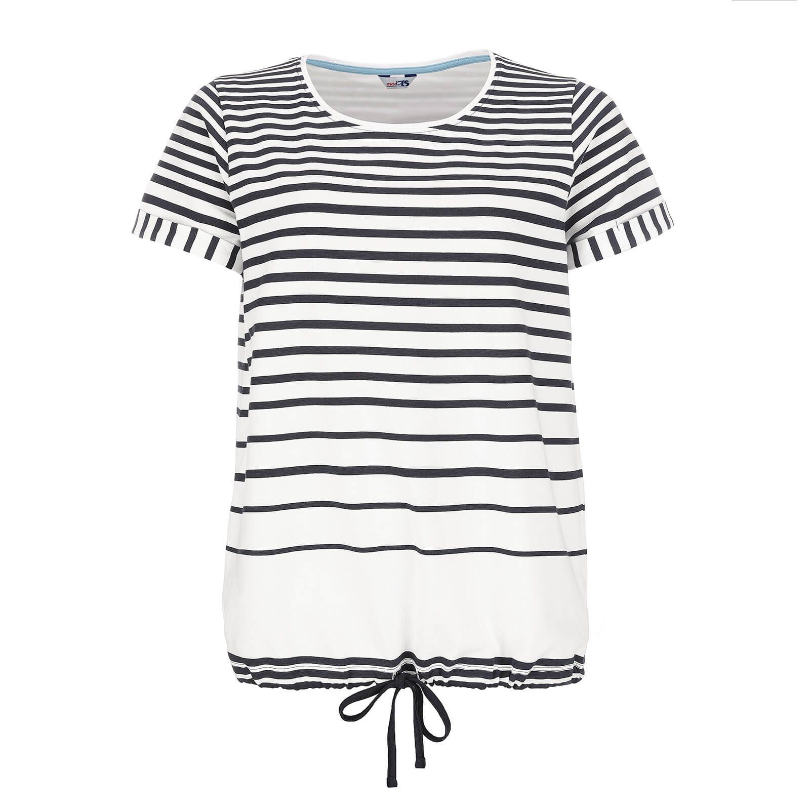 modAS Kurzarmshirt Damen T-Shirt mit Streifen günstig online kaufen