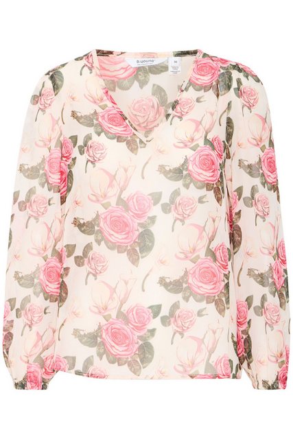 b.young Langarmbluse BYIROSEMARIN BLOUSE - modische Langarmbluse mit floral günstig online kaufen