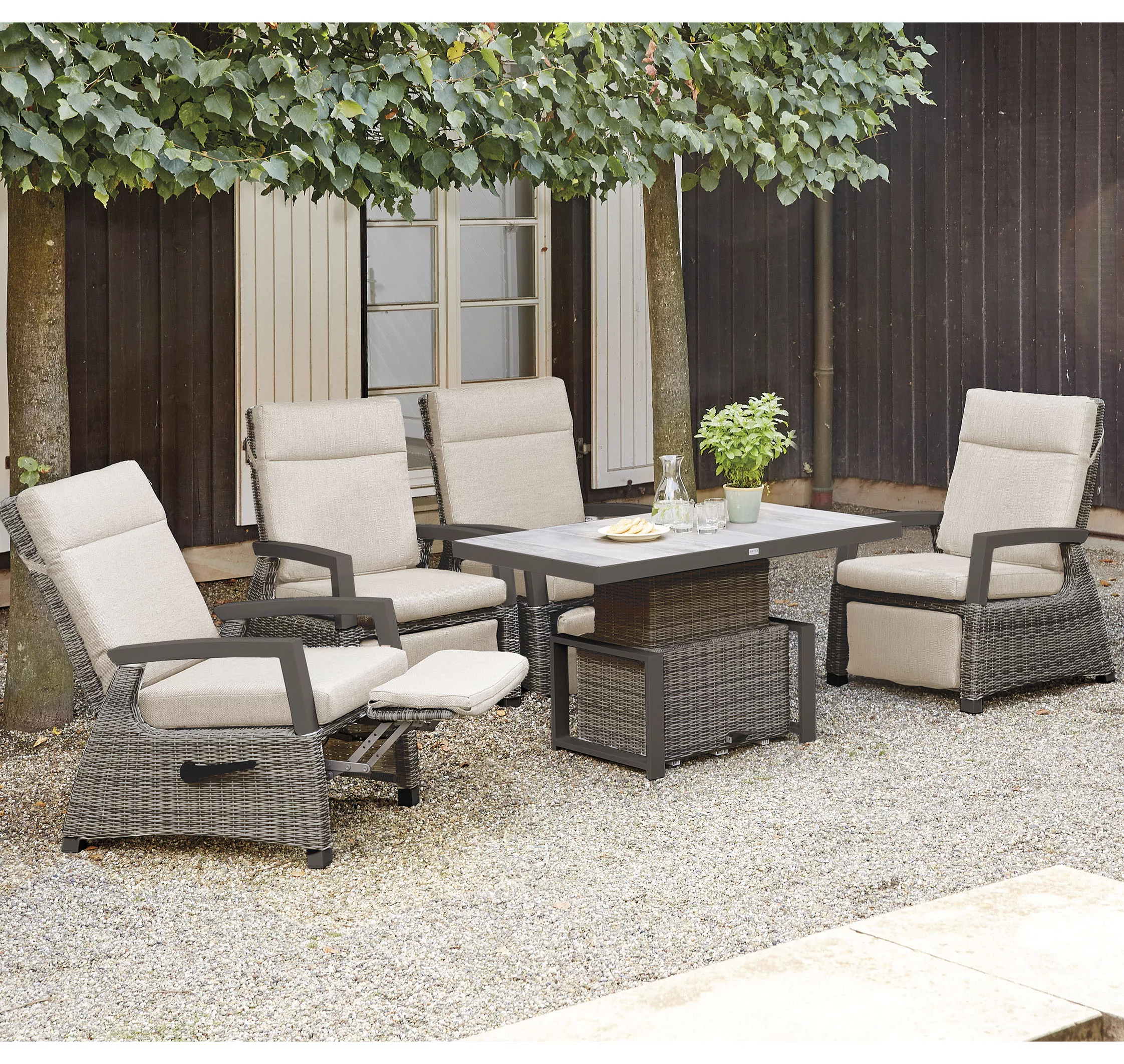 Siena Garden Gartenlounge-Set "Corido", (Set, 8 tlg.), bestehend aus 4 Sess günstig online kaufen