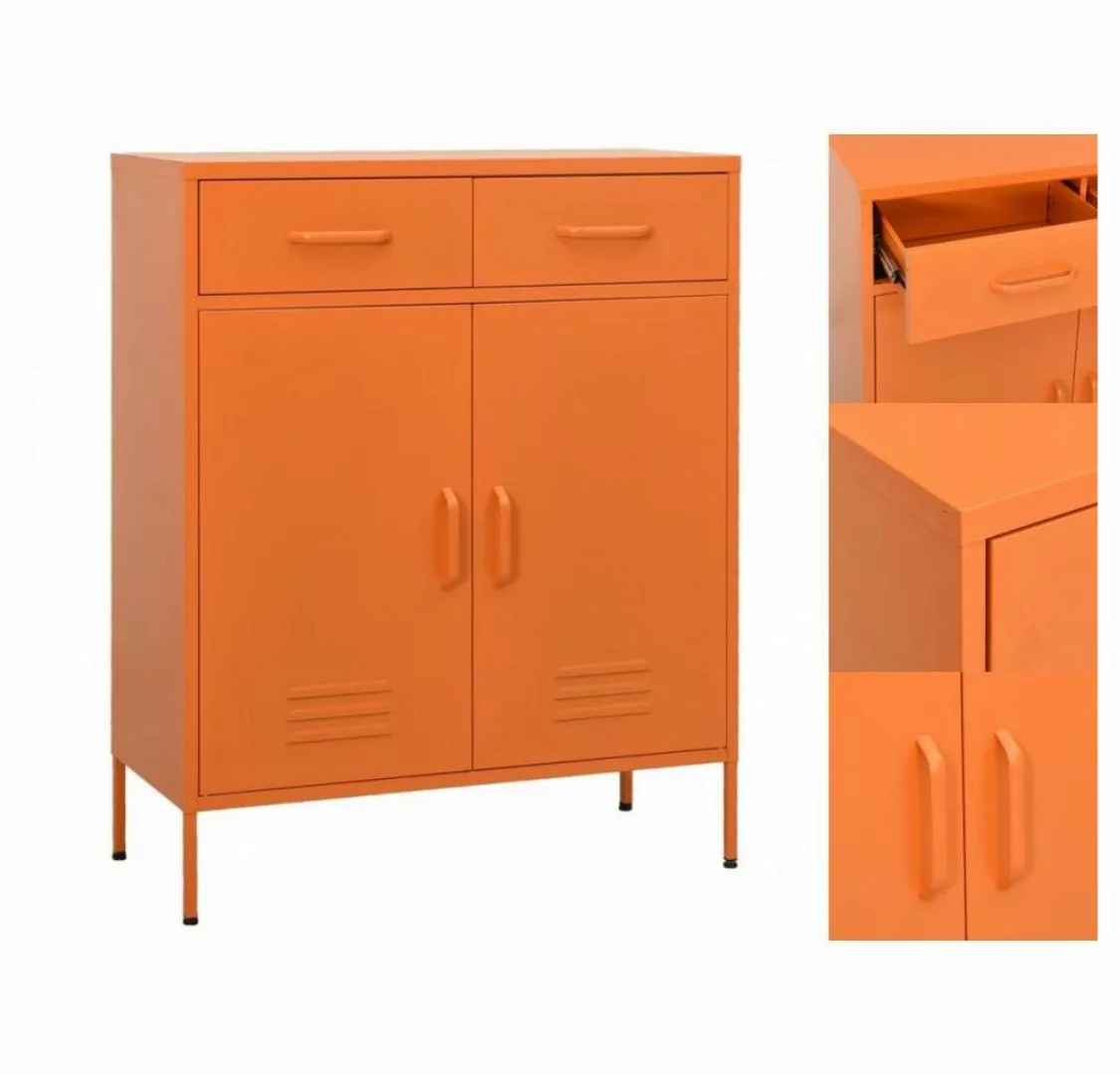 vidaXL Aktenschrank Lagerschrank Orange 80x35x101,5 cm Stahl günstig online kaufen