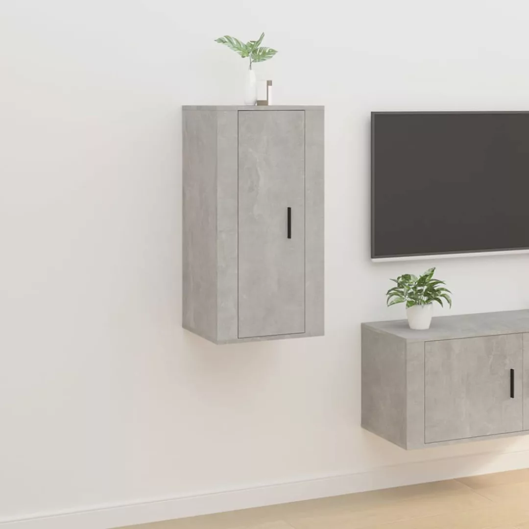 Vidaxl Tv-wandschrank Betongrau 40x34,5x80 Cm günstig online kaufen