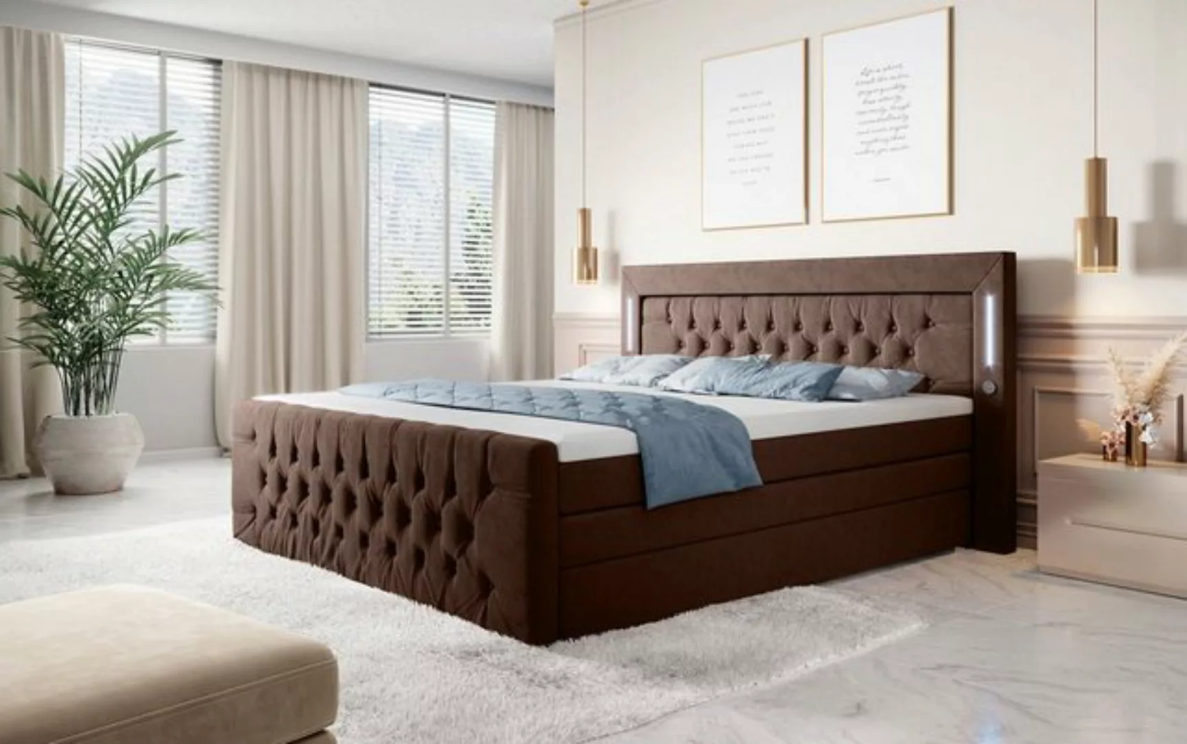 Baidani Boxspringbett Boxspringbett Queen günstig online kaufen