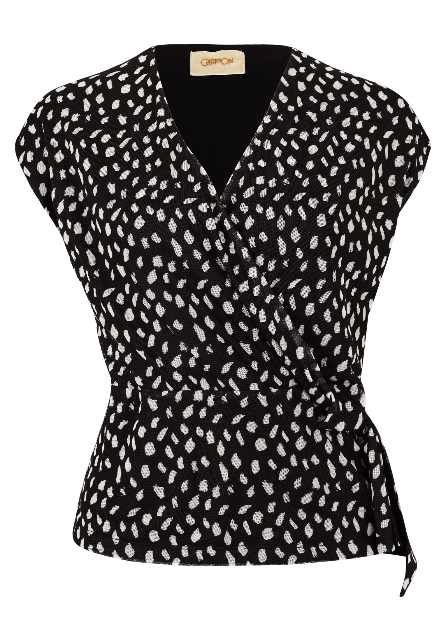 Cartoon Kurzarmshirt "Cartoon Damen Kurzarm-Shirt mit Raffung", (1 tlg.) günstig online kaufen