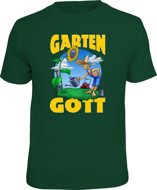 RAHMENLOS® T-Shirt als Geschenk für Gärtner - Gartengott günstig online kaufen