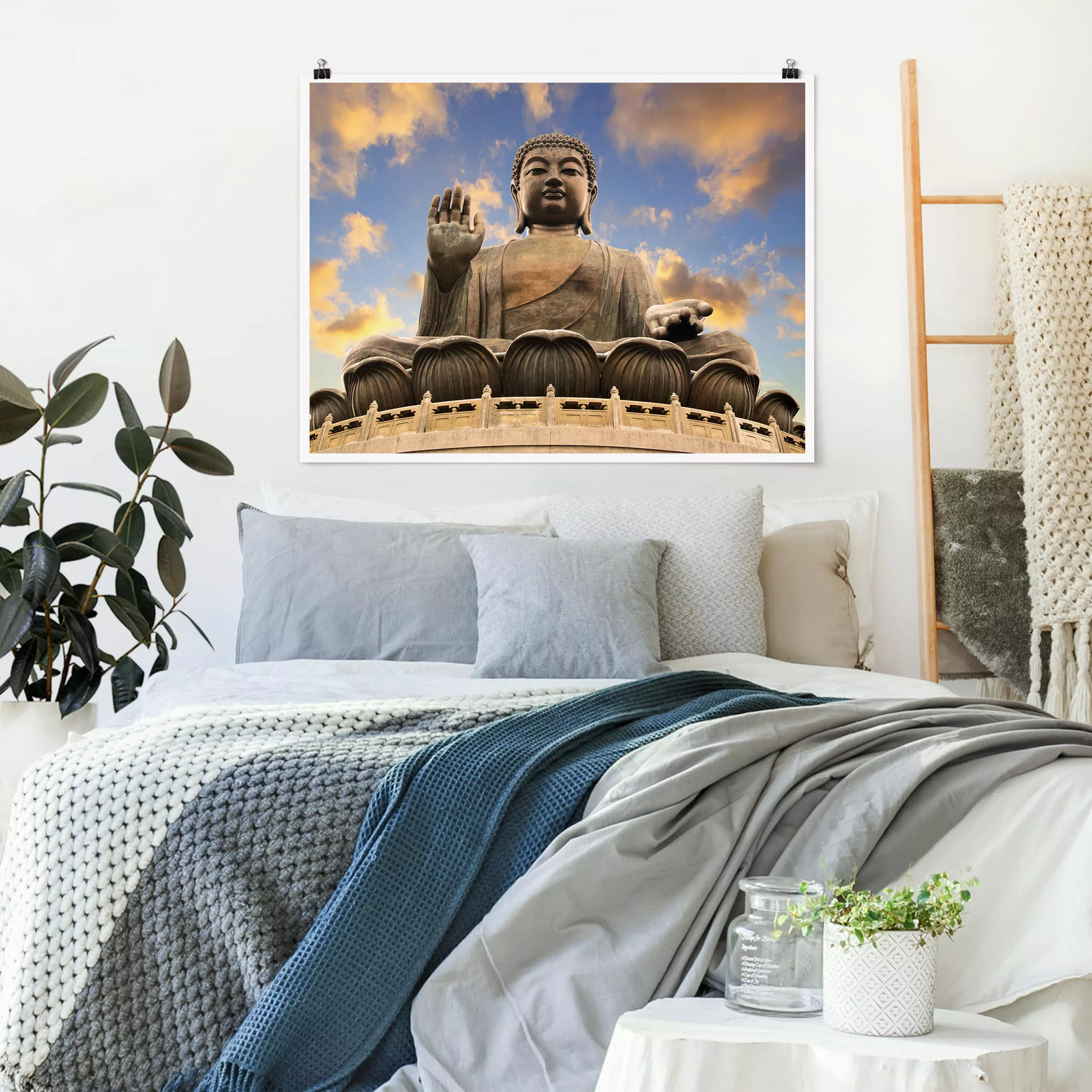 Poster - Querformat Großer Buddha günstig online kaufen