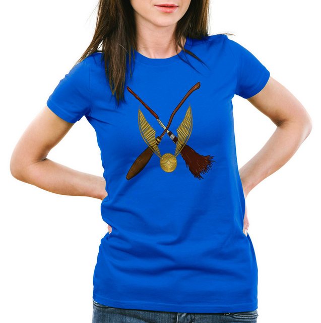 style3 T-Shirt Goldener Schnatz turnier sport besen harry quidditch potter günstig online kaufen